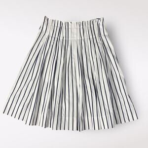 Kate Spade Broome Street Pleated Striped Knee Length‎ Skirt Size 2